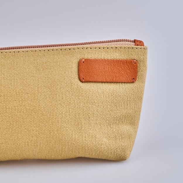 Upcycled Canvas & Leather Amenity Kit